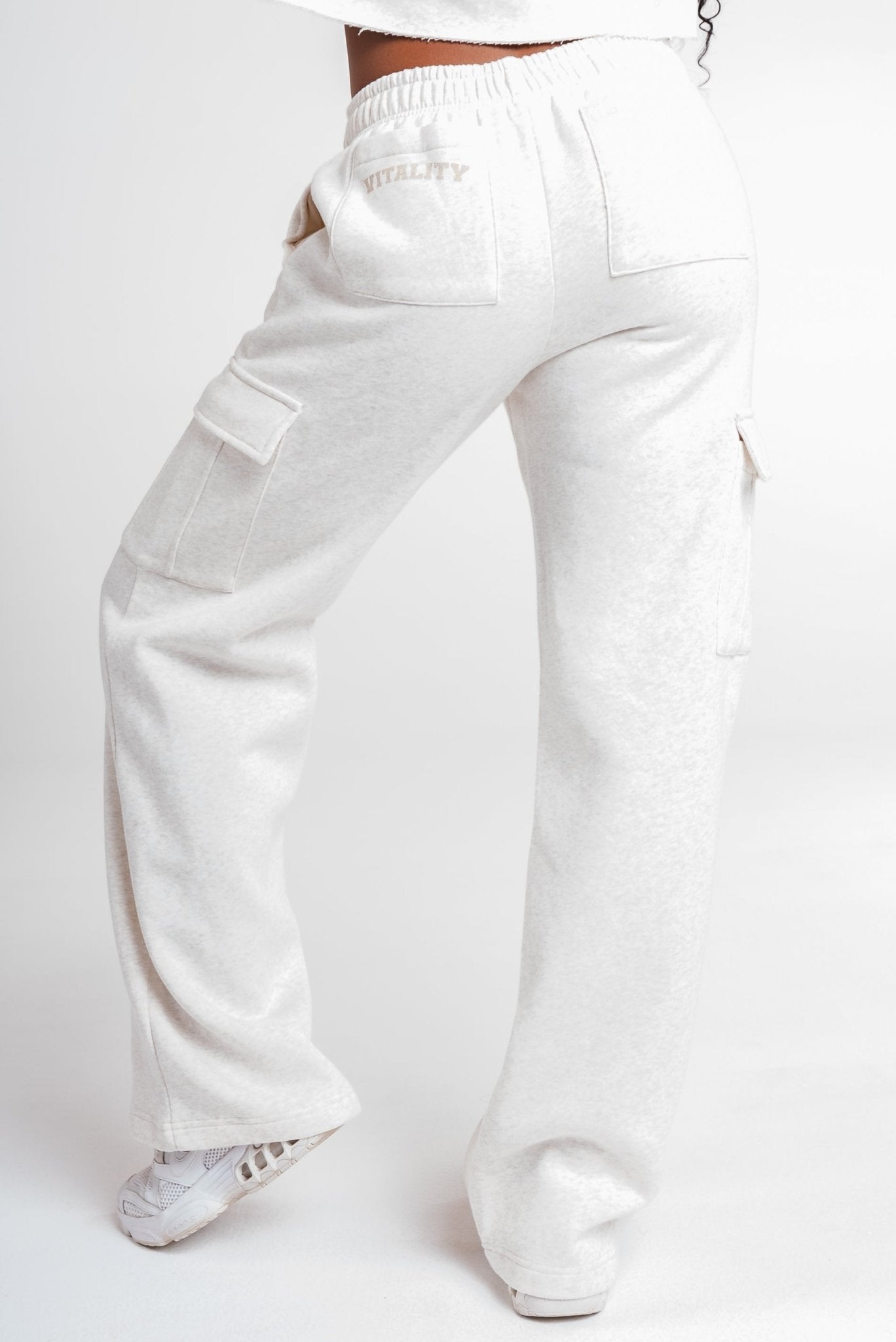 Vitality Cozy® Cargo Trouser - Oat Marl