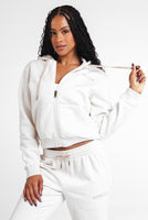 Vitality Cozy® Women's Zip - Oat Marl - Varsity