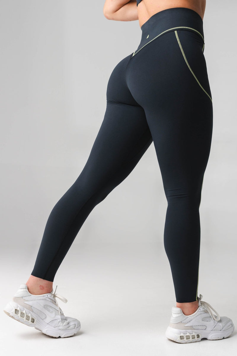Gymshark Womens Medium Green Stretch Tight High Rise Leggings