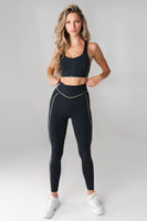 Vitality Activate® Zip Bra - Midnight Lime Contrast