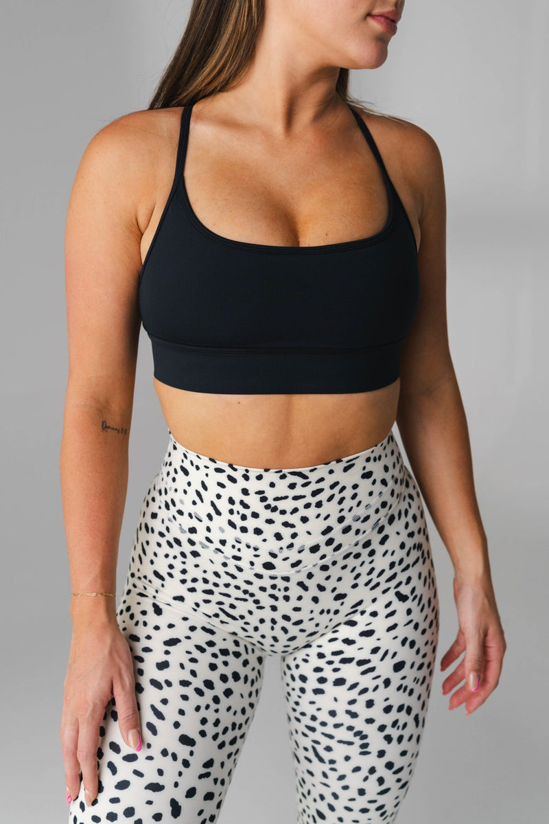 Lululemon Running Shorts Black White Lines Polka Dots. Size