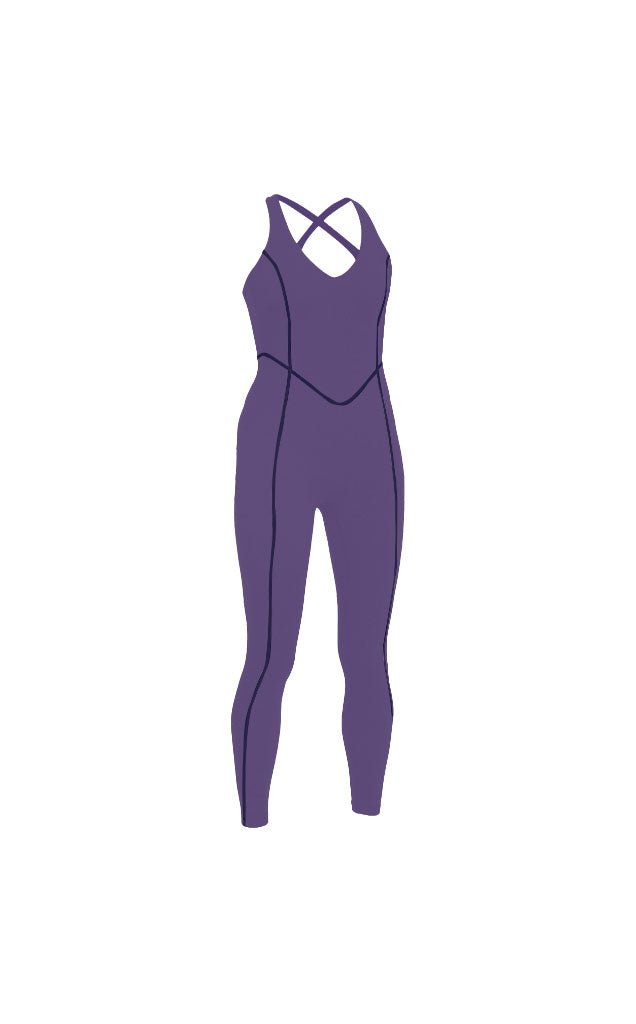 Cloud II™ X Jumpsuit - Women's Purple Workout Jumpsuit – Vitality Athletic  Apparel