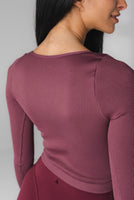 Vitality Synergy® V Long Sleeve - Mauve