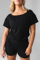 Vitality Versa® Slouch Tee - Midnight