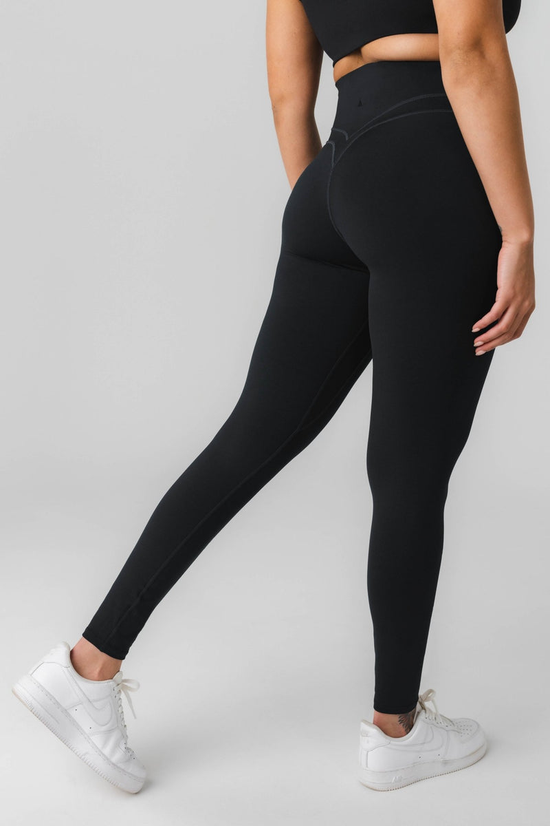 Balance Athletica (Vitality) Channel Pant Ribbed High Rise Legging Sapphire