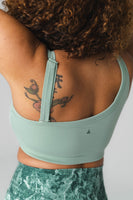 Cloud II Asym Bra - Eucalyptus, Women's Bra from Vitality Athletic and Athleisure Wear