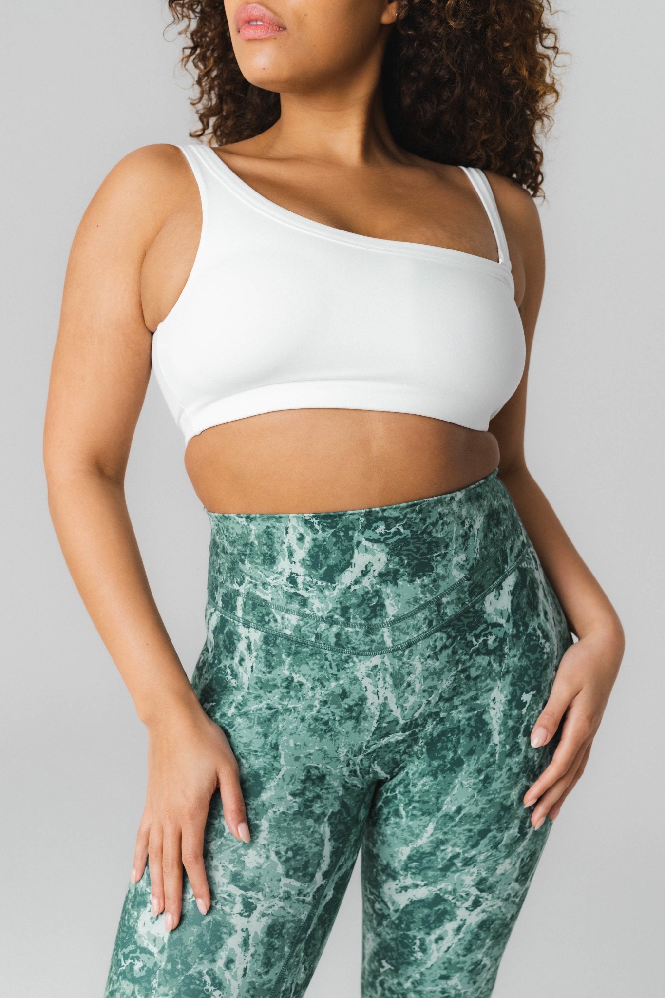 Cloud II Asym Bra - Snow, Women's Bra from Vitality Athletic and Athleisure Wear