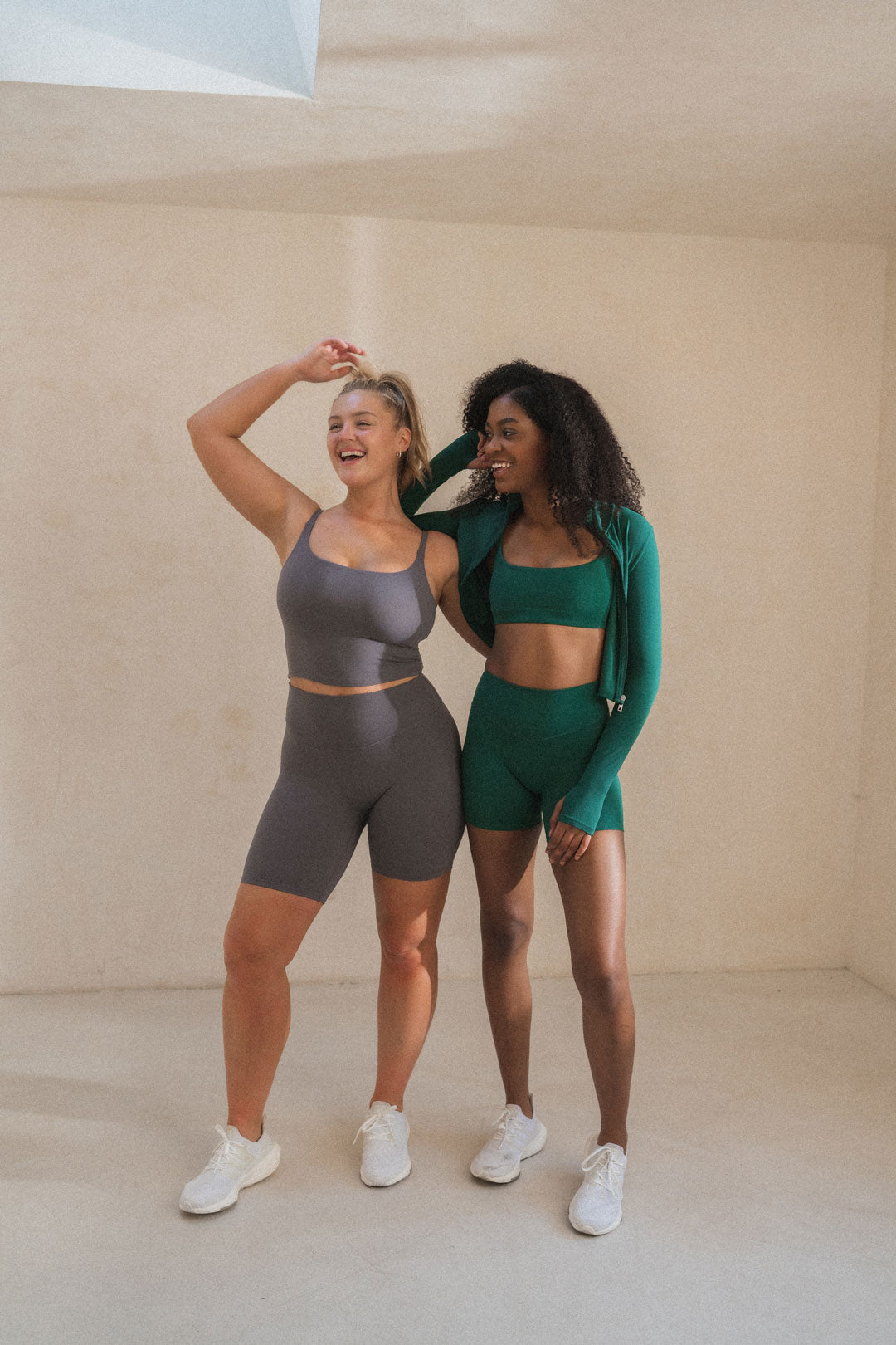 Cloud II Biker Short - Concrete, Women's Bottoms from Vitality Athletic and Athleisure Wear