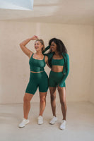 Cloud II Biker Short - Evergreen, Women's Bottoms from Vitality Athletic and Athleisure Wear