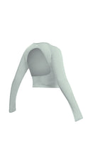 Synergy Open Back Long Sleeve - Mint, Women's Tops from Vitality Athletic and Athleisure Wear