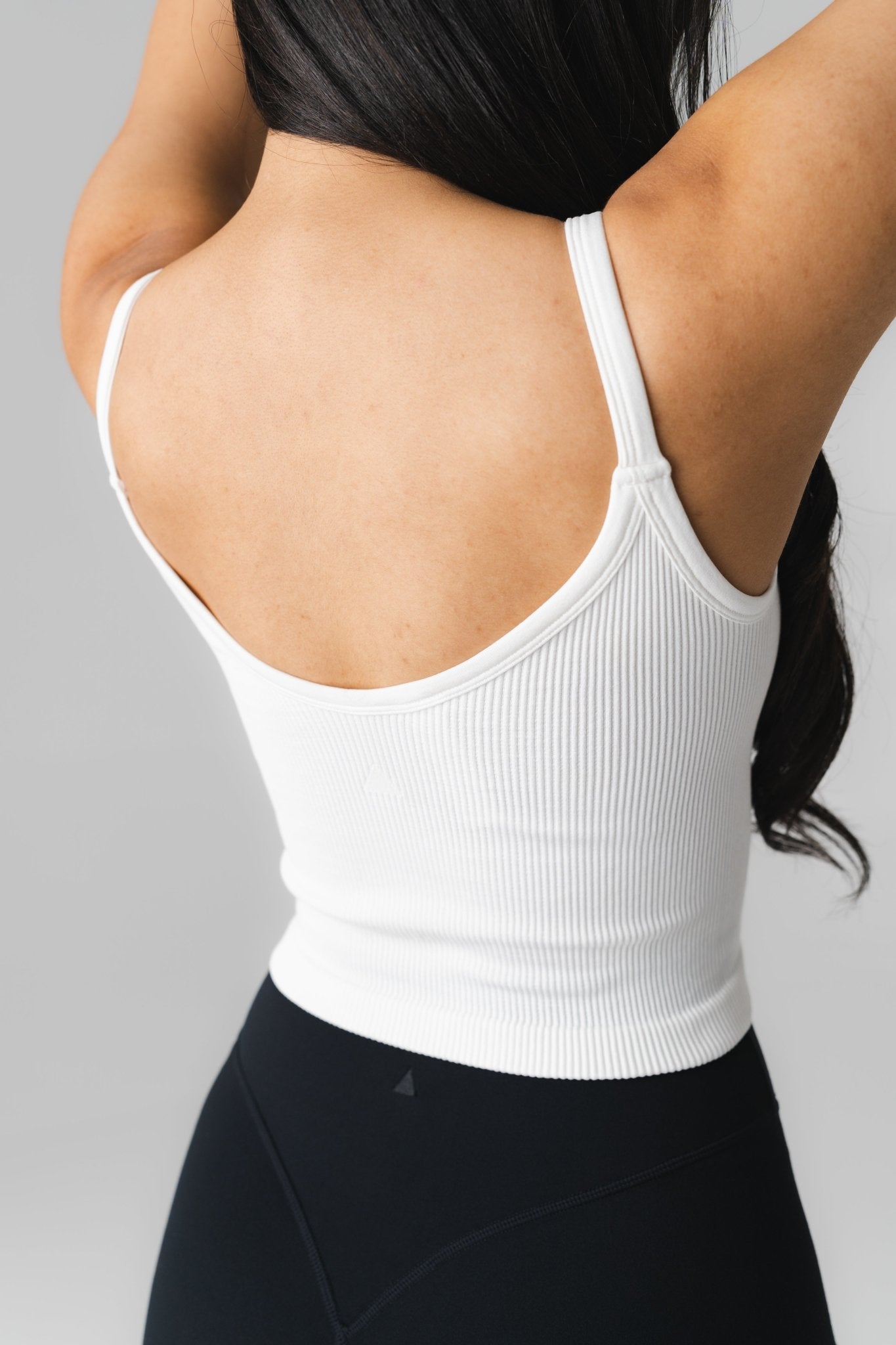 Synergy V Tank - Snow, Women's Tops from Vitality Athletic and Athleisure Wear