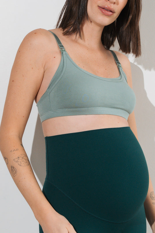 Vitality Vital® Maternity Scoop Bralette - Thyme