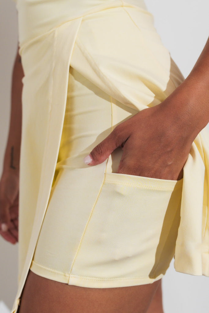 Vitality Essence Wrap Dress - Butter