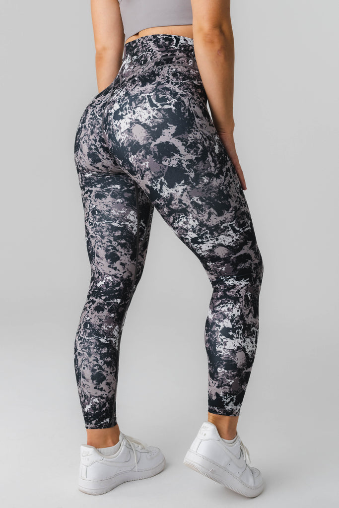 Ascend II Pant - Women's Black Print Yoga Pants – Vitality Athletic Apparel