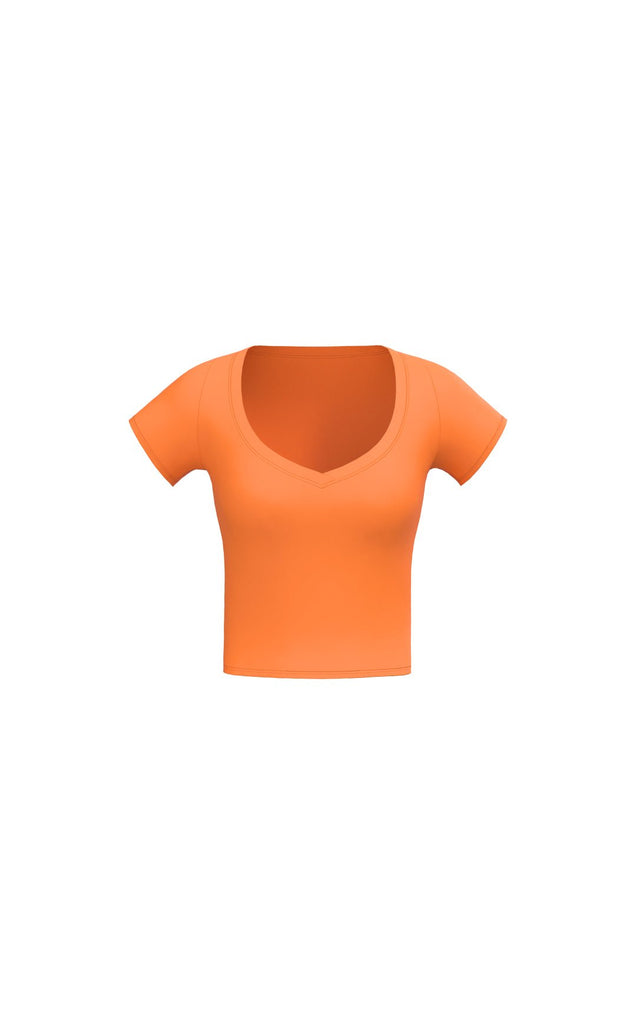 Cloud II™ V Tee - Tangerine