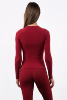 Vitality Basis® Crew Long Sleeve - Scarlet