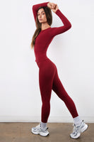 Vitality Basis® Crew Long Sleeve - Scarlet