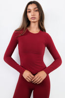 Vitality Basis® Crew Long Sleeve - Scarlet