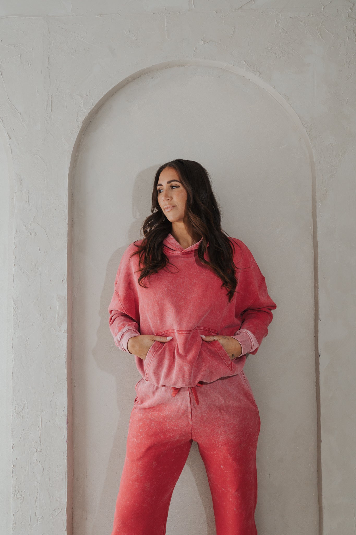 Vitality Homebody Women's Hoodie - Hot Pepper Washed