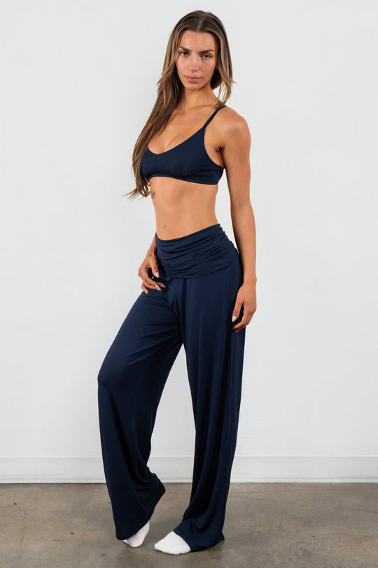 Vitality Float Rib Foldover Pant - Oxford