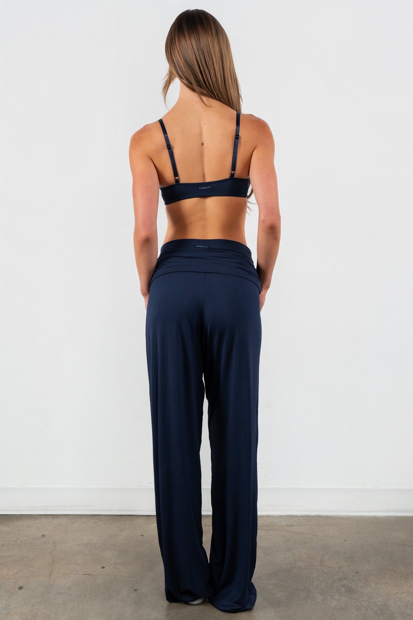 Vitality Float Rib Foldover Pant - Oxford