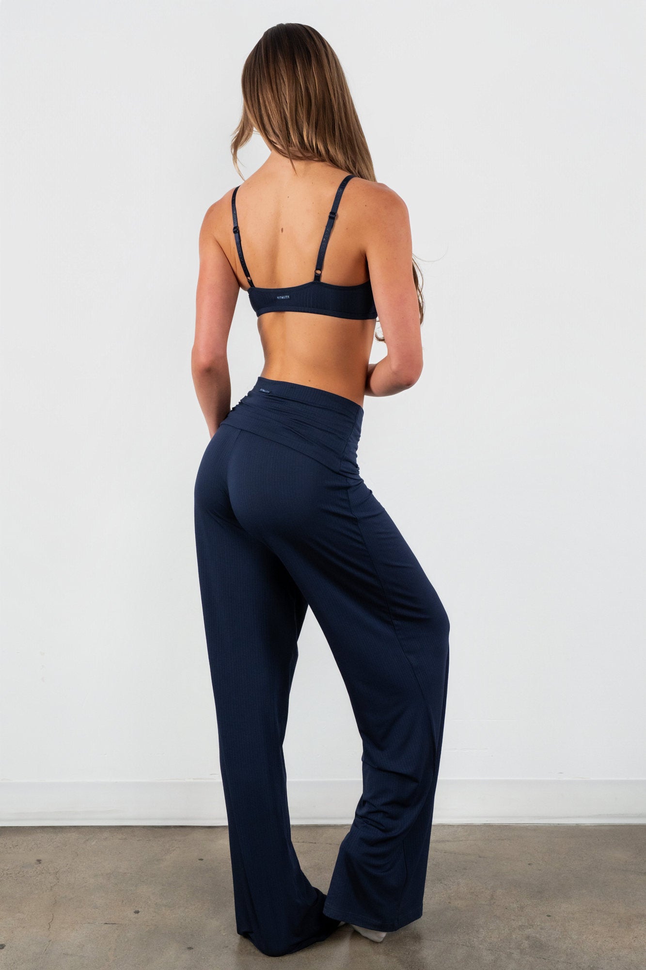 Vitality Float Rib Foldover Pant - Oxford
