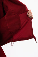 Vitality Polar Fleece Full Zip Hoodie - Scarlet