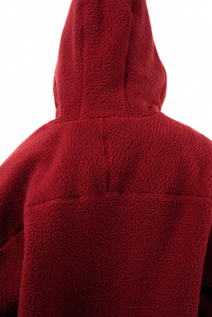 Vitality Polar Fleece Full Zip Hoodie - Scarlet