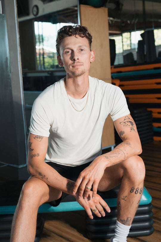 Vitality Vent Men's Crew Tee - Oat