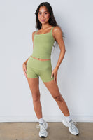 Cloud II™ Foldover Mini Short - Palm Leaf Washed
