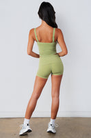 Cloud II™ Foldover Mini Short - Palm Leaf Washed