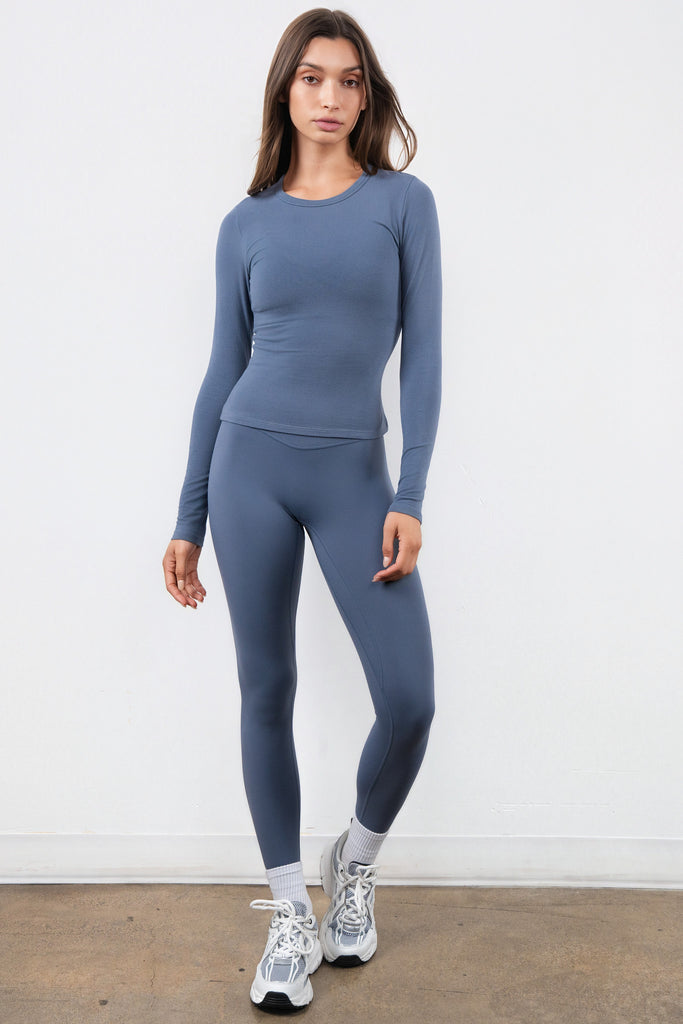 Vitality Basis® Crew Long Sleeve - Overcast