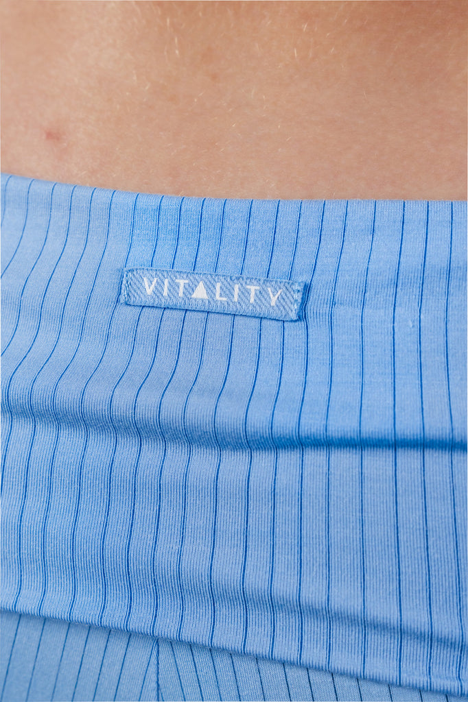 Vitality Float Rib Foldover Short - Sky