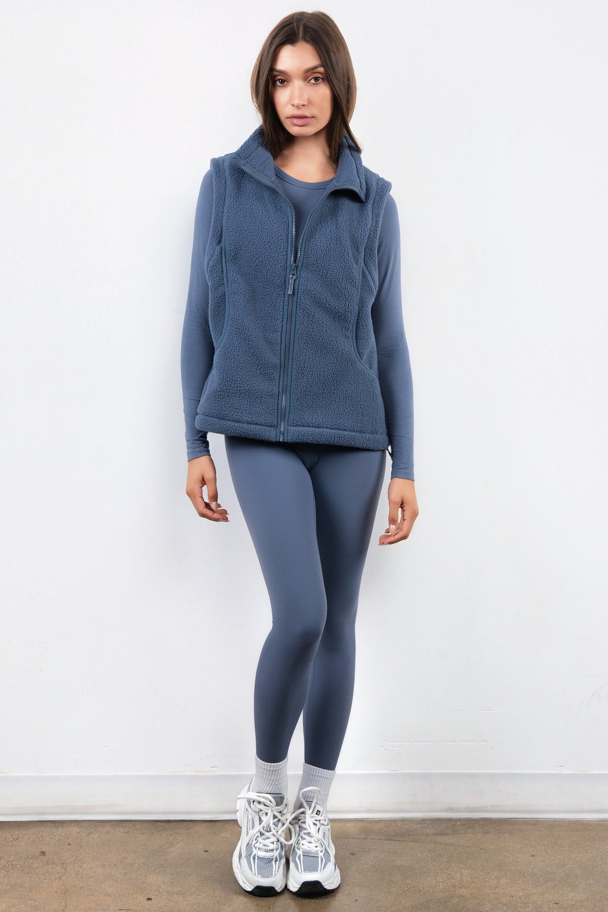 Vitality Polar Fleece Vest - Overcast