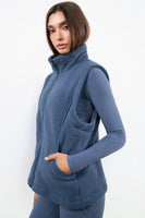 Vitality Polar Fleece Vest - Overcast