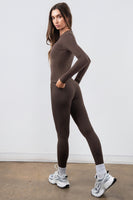 Vitality Basis® Crew Long Sleeve - Milk Chocolate