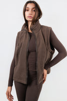 Vitality Polar Fleece Vest - Milk Chocolate