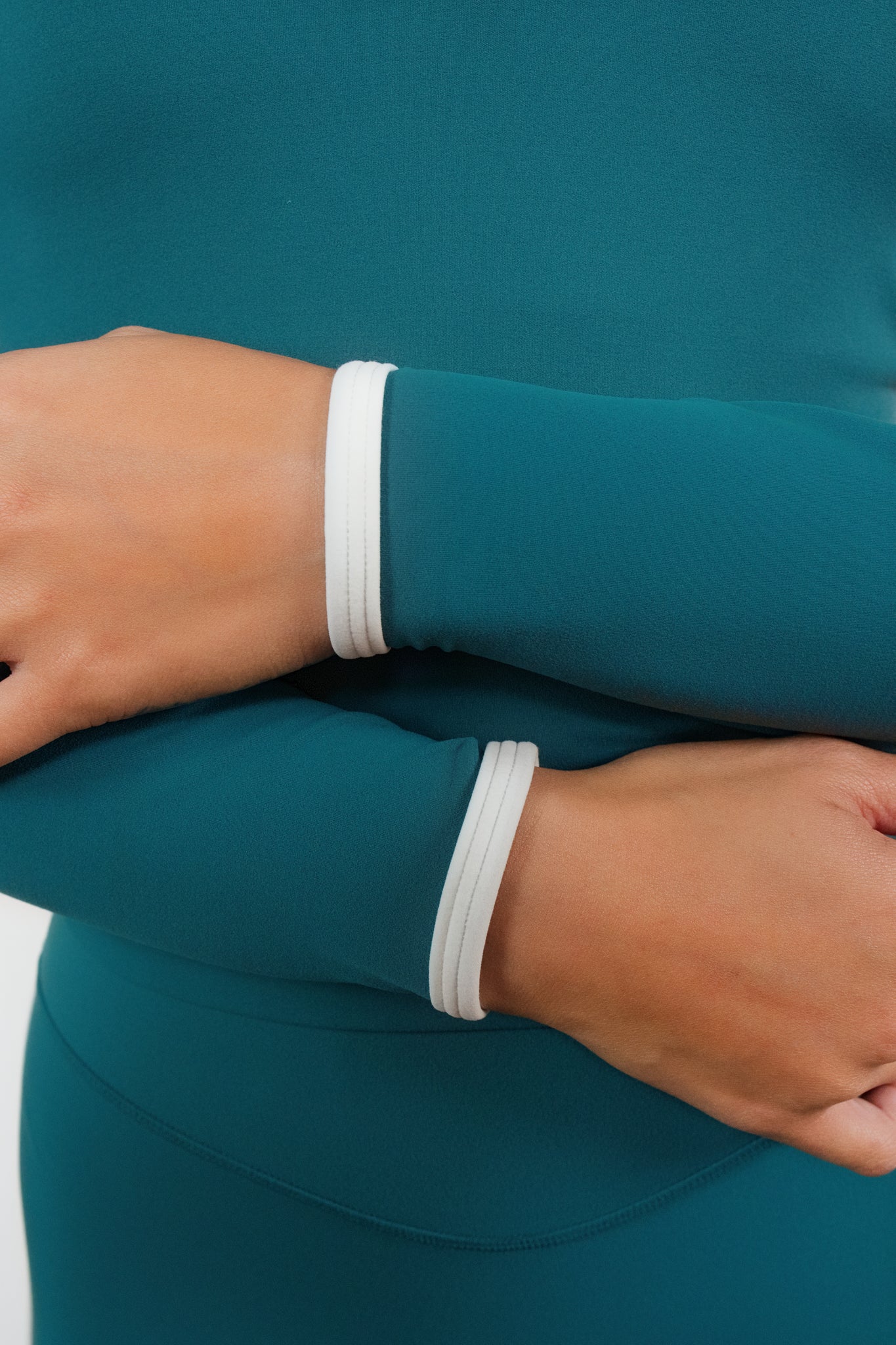 Cloud II™ Fitted Half Zip - Spruce Contrast