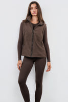 Vitality Polar Fleece Vest - Milk Chocolate