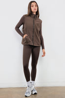 Vitality Polar Fleece Vest - Milk Chocolate