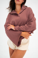 Vitality Homebody® Bell Sleeve Hoodie - Sepia Washed