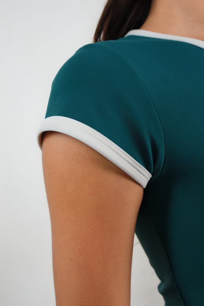 Cloud II™ Bra Tee - Spruce Contrast