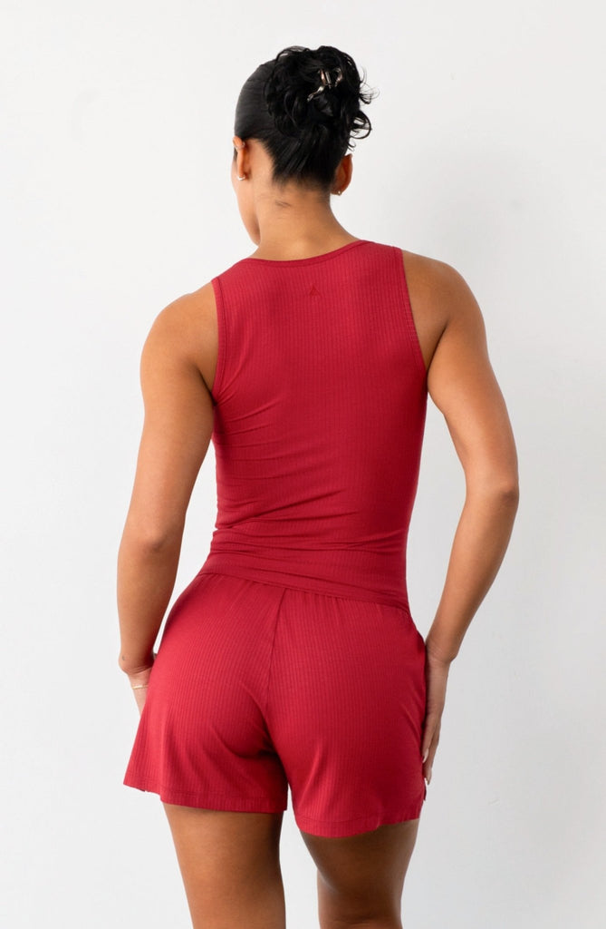 Vitality Float Rib V Tank - Crimson