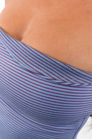 Vitality Microstripe Tube Top - Bluebird Microstripe
