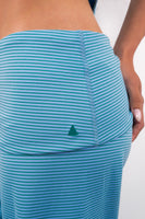 Vitality Microstripe Foldover Pant - Meadow Microstripe