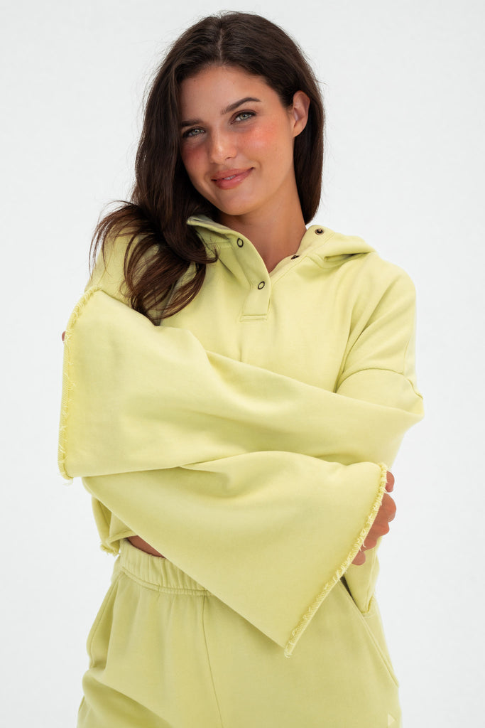 Vitality Homebody® Bell Sleeve Hoodie - Pear Washed