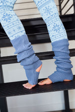 Sweater Leg Warmers - Storm