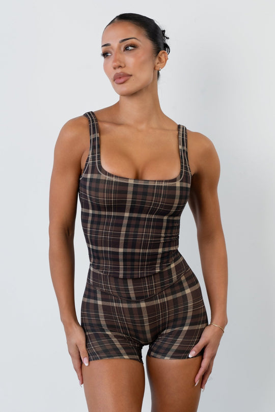 Cloud II™ U Tank - Espresso Plaid