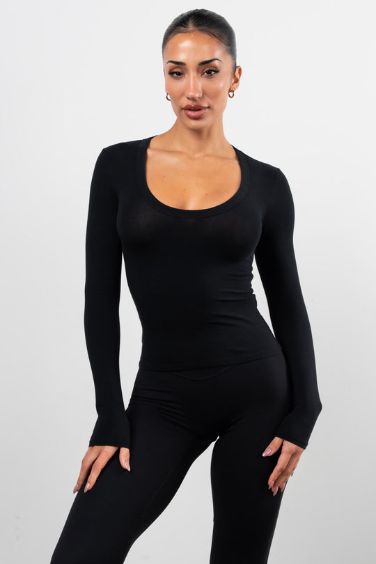 Vitality Basis® Scoop Long Sleeve - Midnight