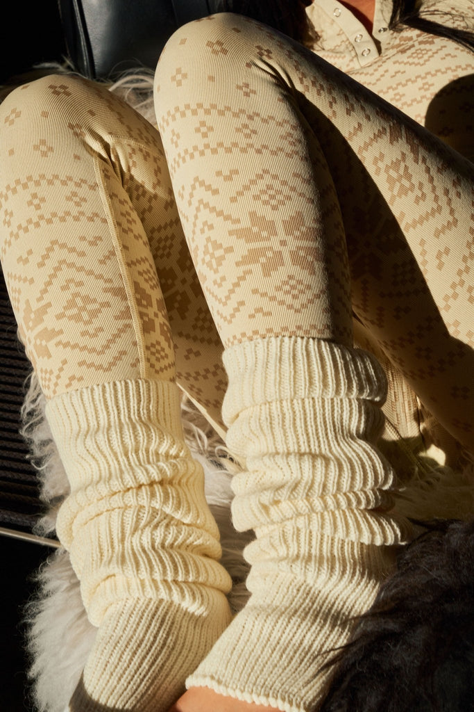 Sweater Leg Warmers - Oat